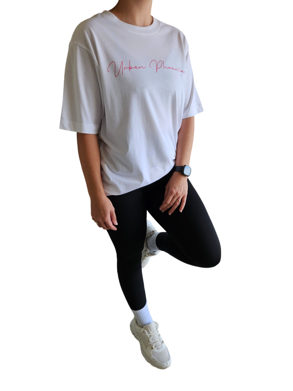 Billion Oversized Tee White/Pink