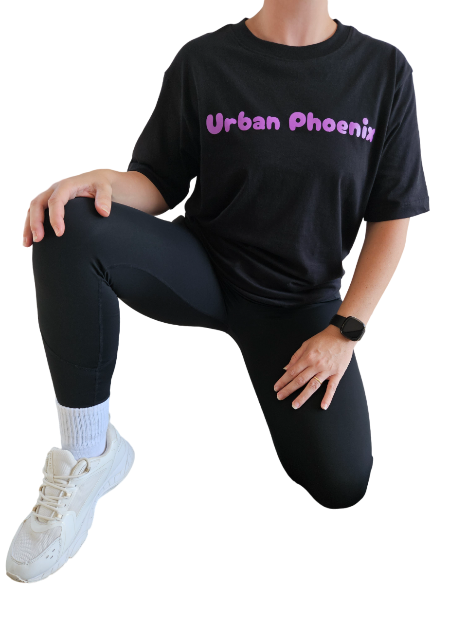 Cherry Oversized Tee Black/Purple