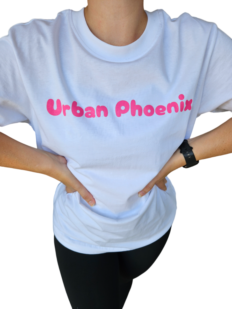 Cherry Oversized Tee White/Pink