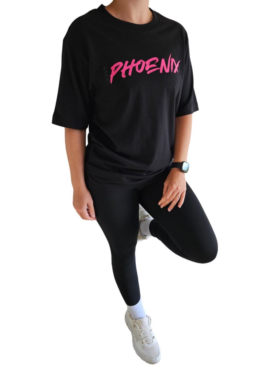 Hyper Oversized Tee Black/Pink