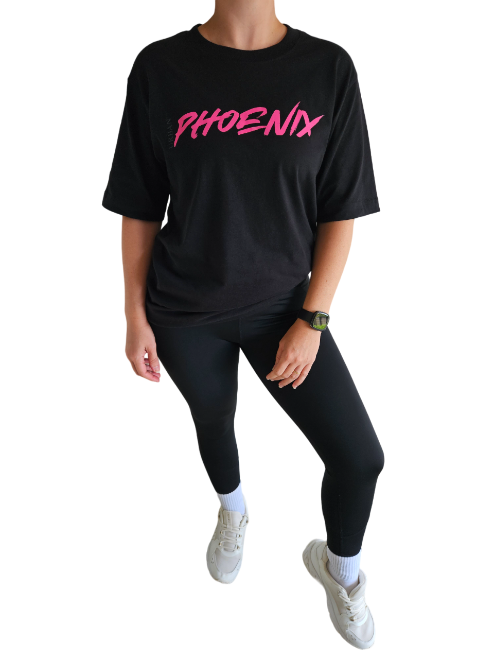 Hyper Oversized Tee Black/Pink