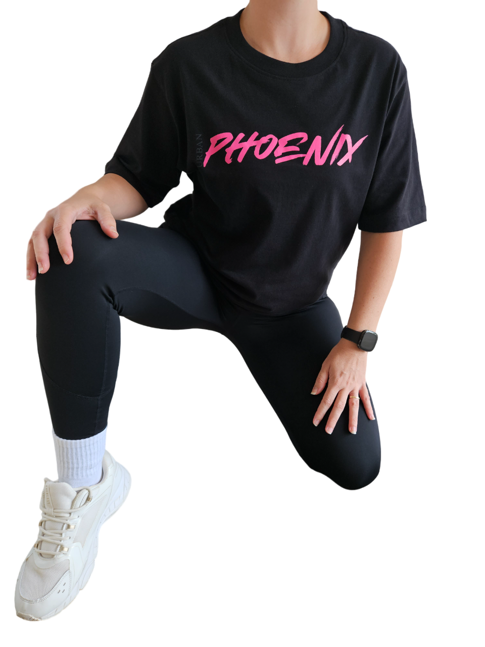 Hyper Oversized Tee Black/Pink