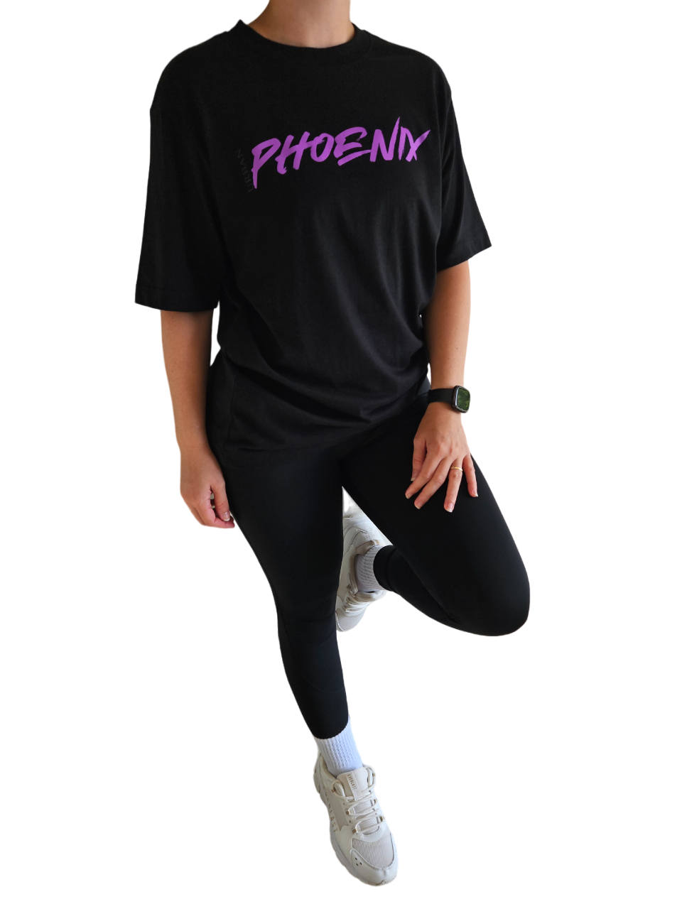 Hyper Oversized Tee Black/Purple