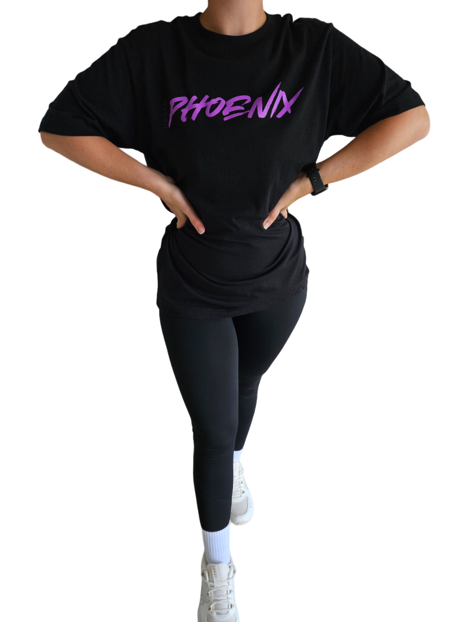 Hyper Oversized Tee Black/Purple