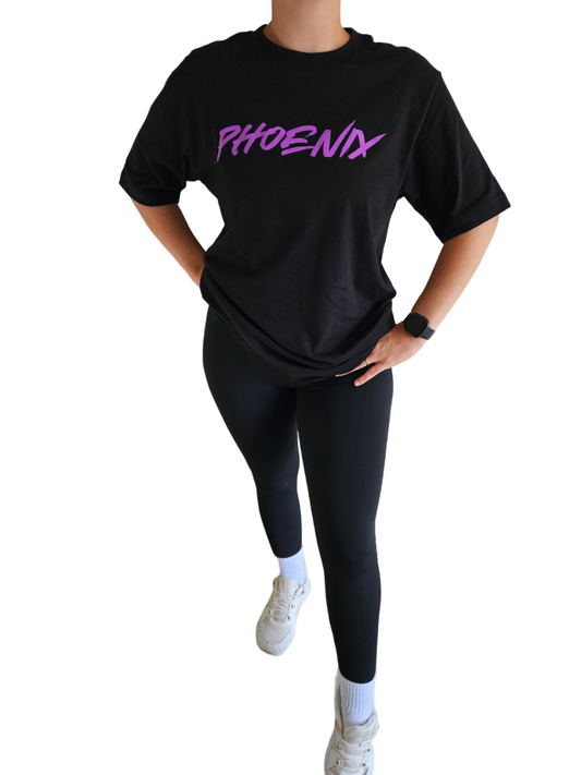 Hyper Oversized Tee Black/Purple