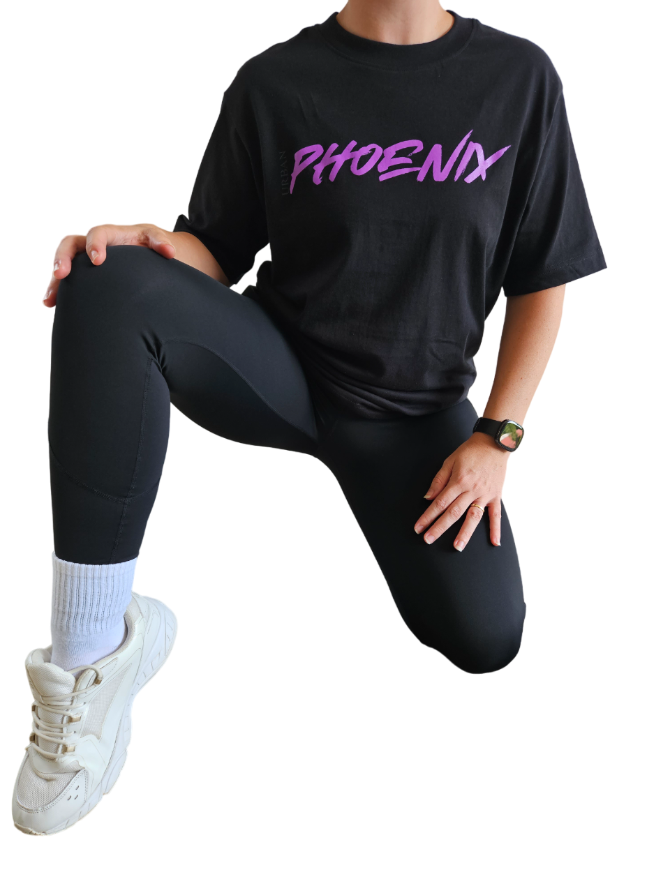 Hyper Oversized Tee Black/Purple