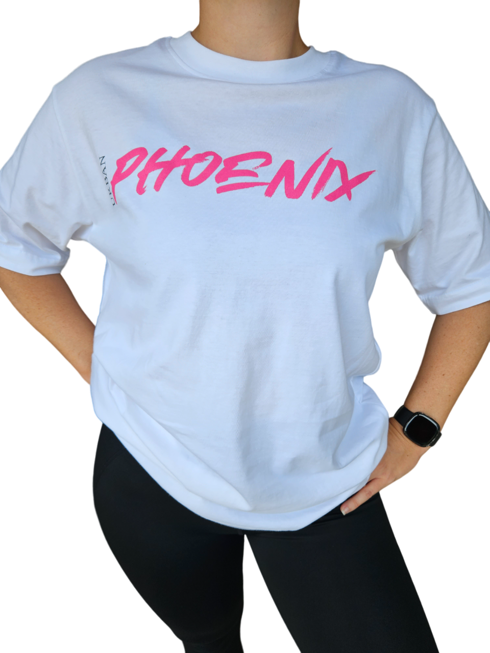 Hyper Oversized Tee White/Pink