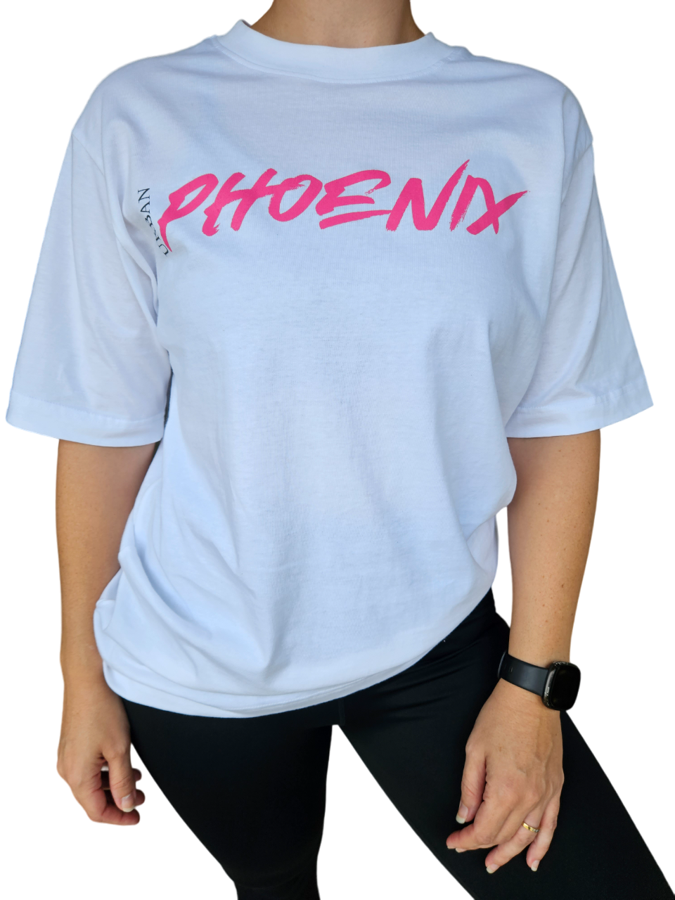 Hyper Oversized Tee White/Pink