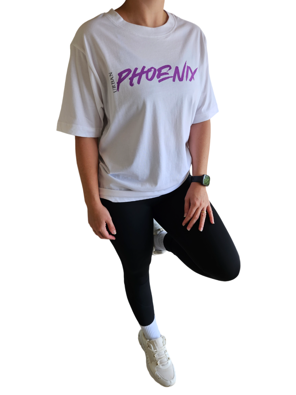 Hyper Oversized Tee White/Purple