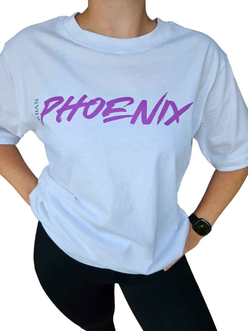 Hyper Oversized Tee White/Purple