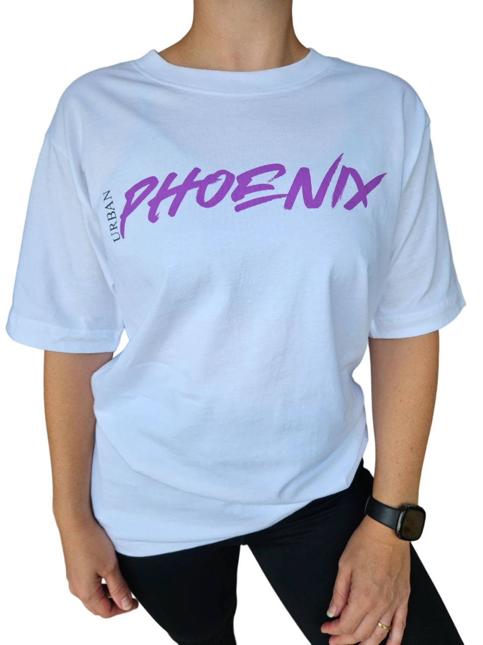 Hyper Oversized Tee White/Purple