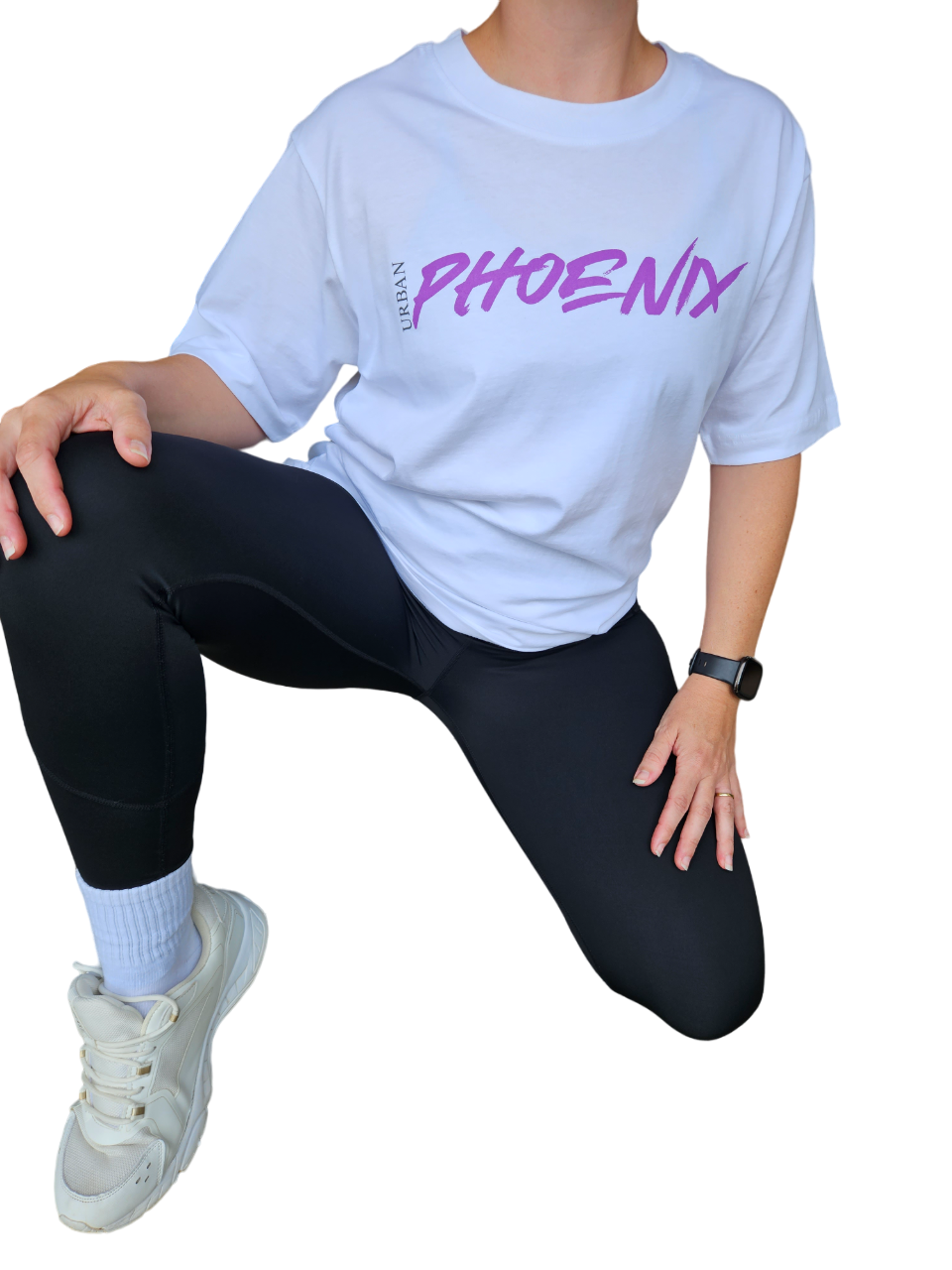 Hyper Oversized Tee White/Purple