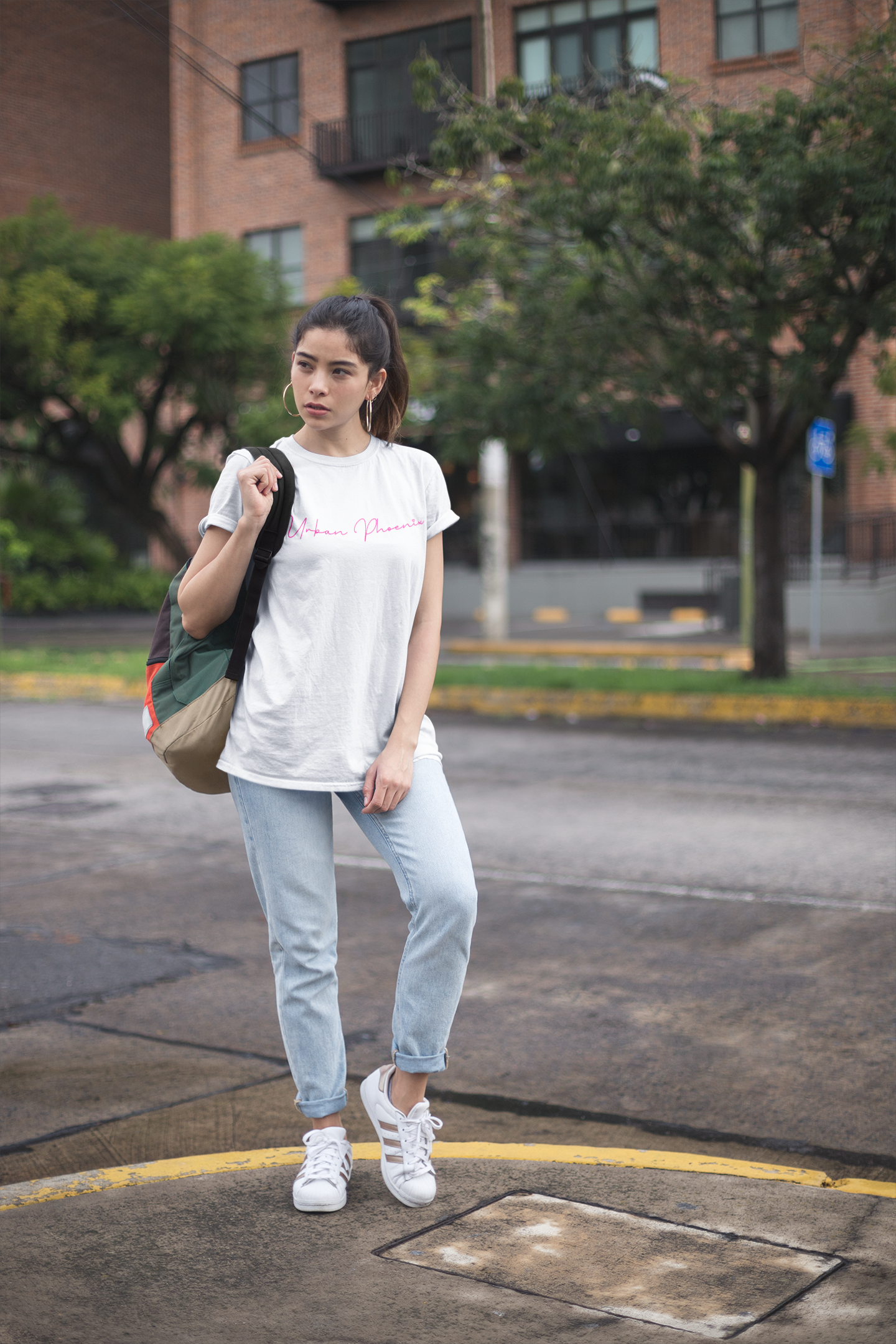 Billion Oversized Tee White/Pink