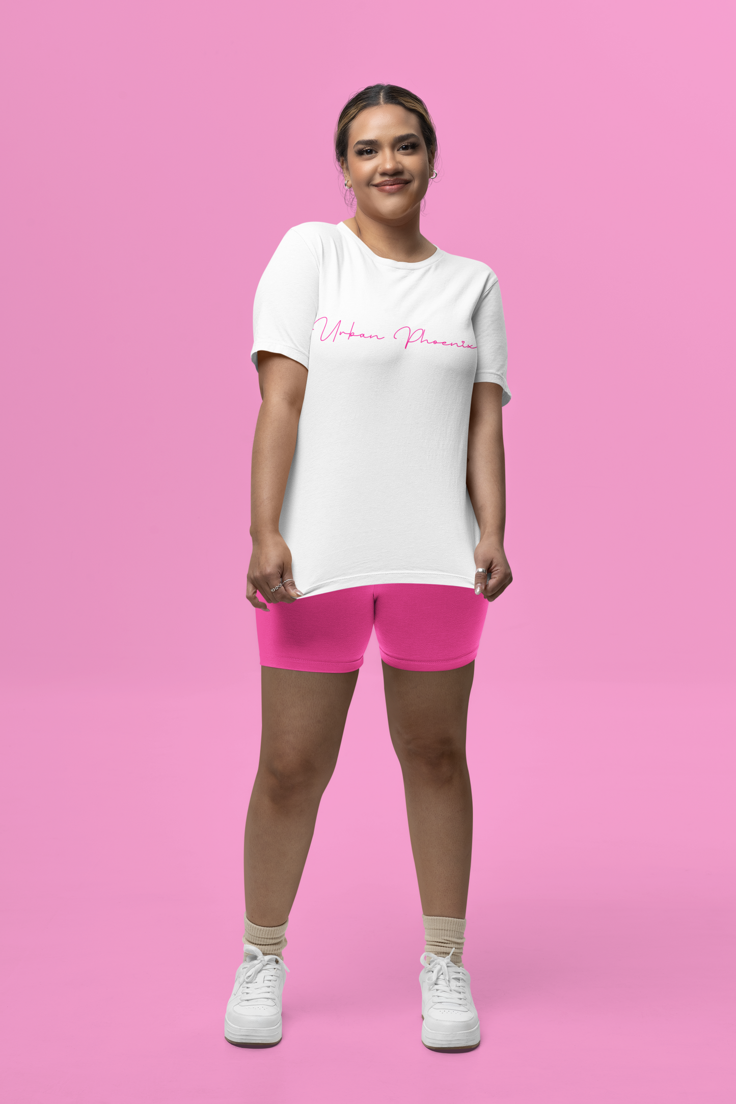Billion Oversized Tee White/Pink