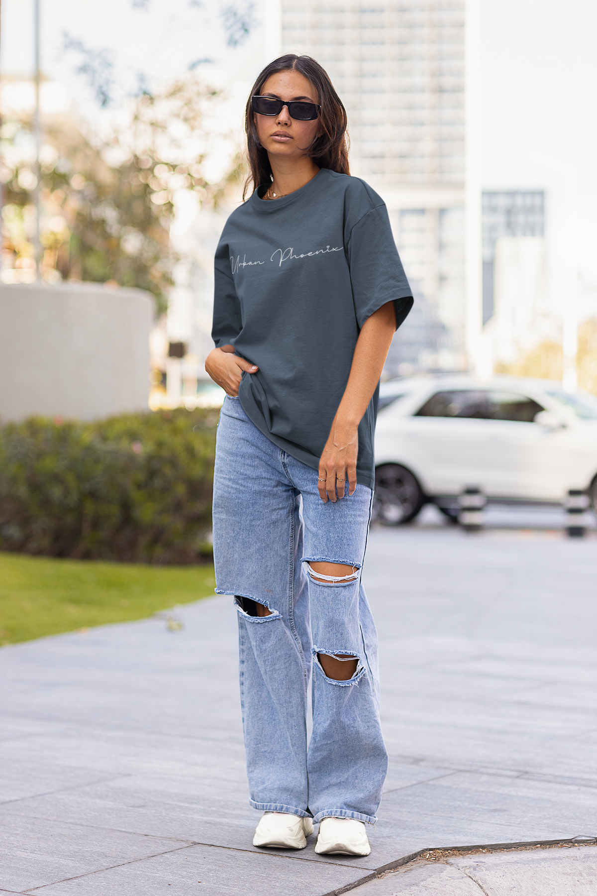 Billion Oversized Tee Denim