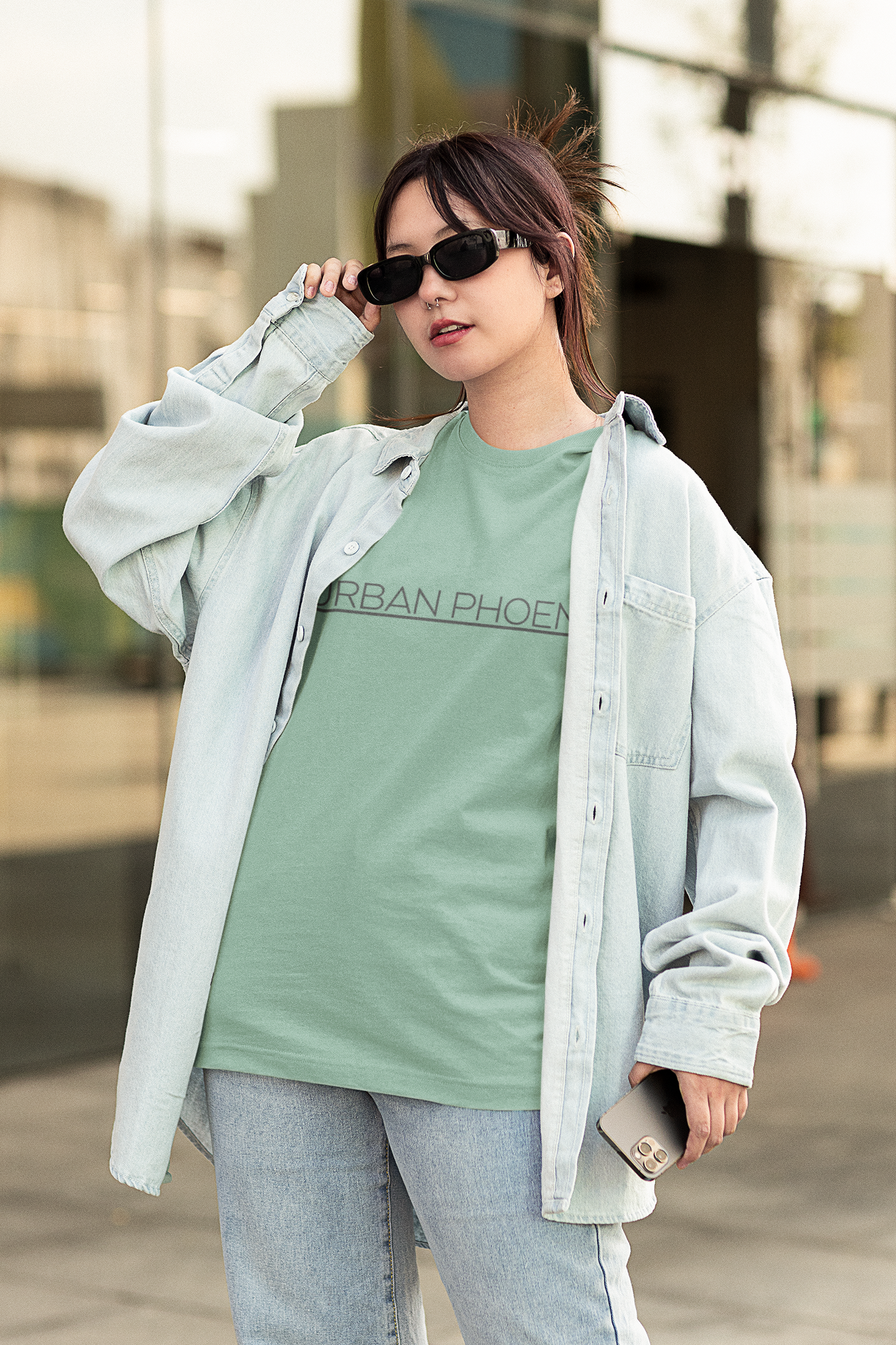 Urban Oversized Tee Sage
