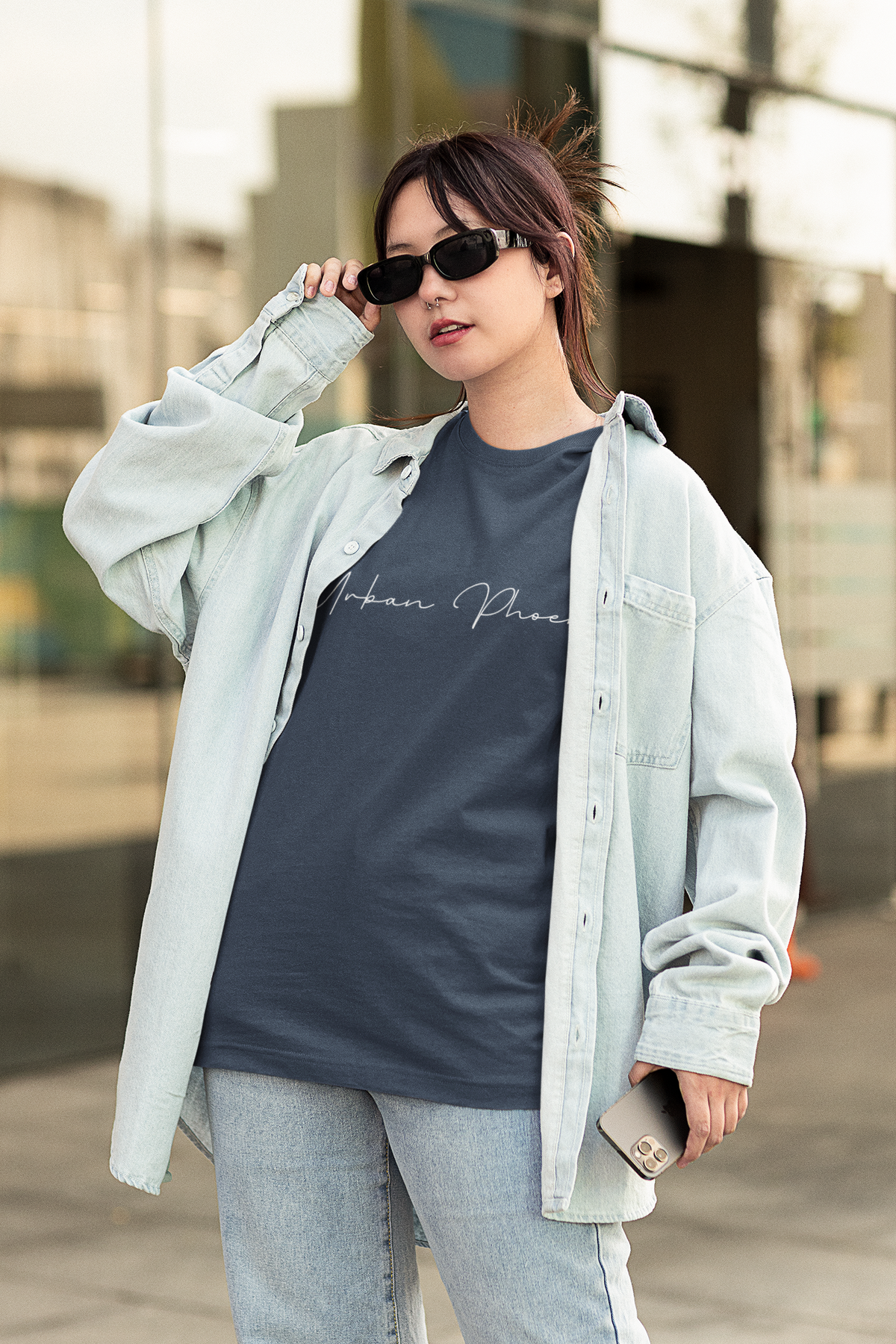 Billion Oversized Tee Denim