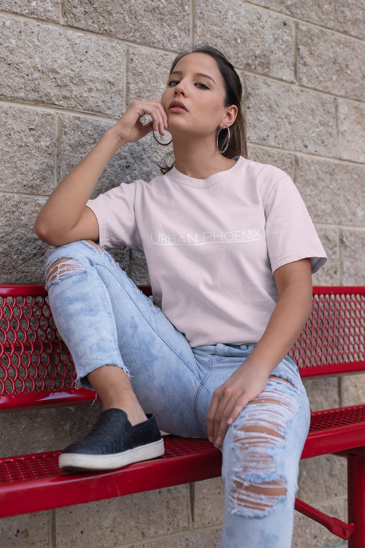 Urban Oversized Tee Rose