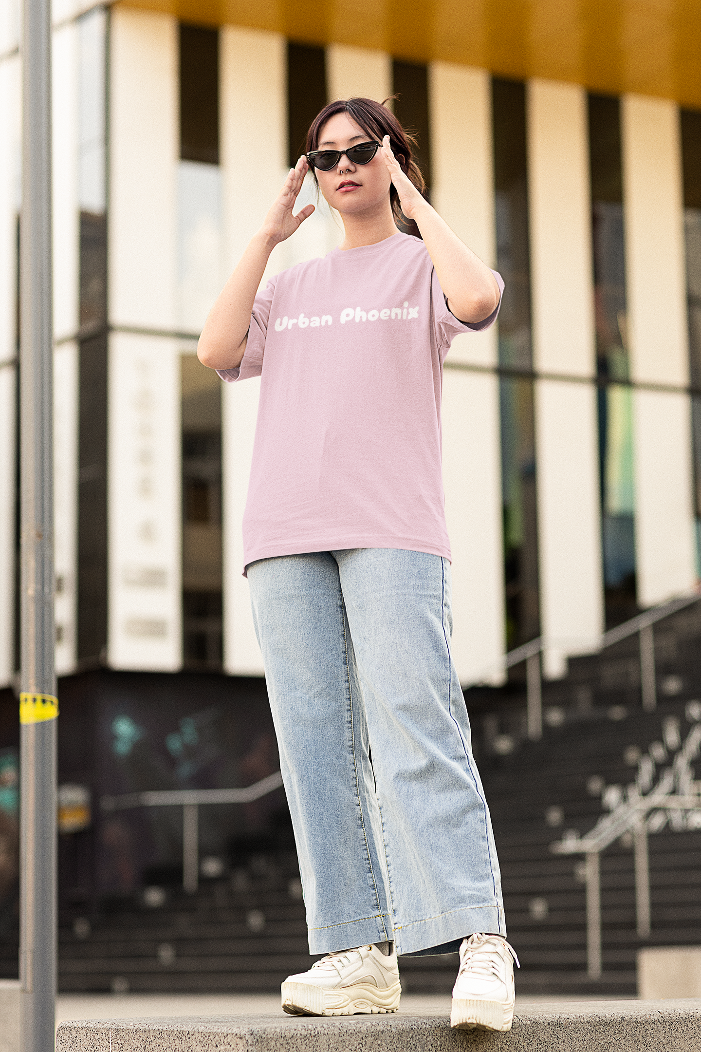 Cherry Oversized Tee Rose