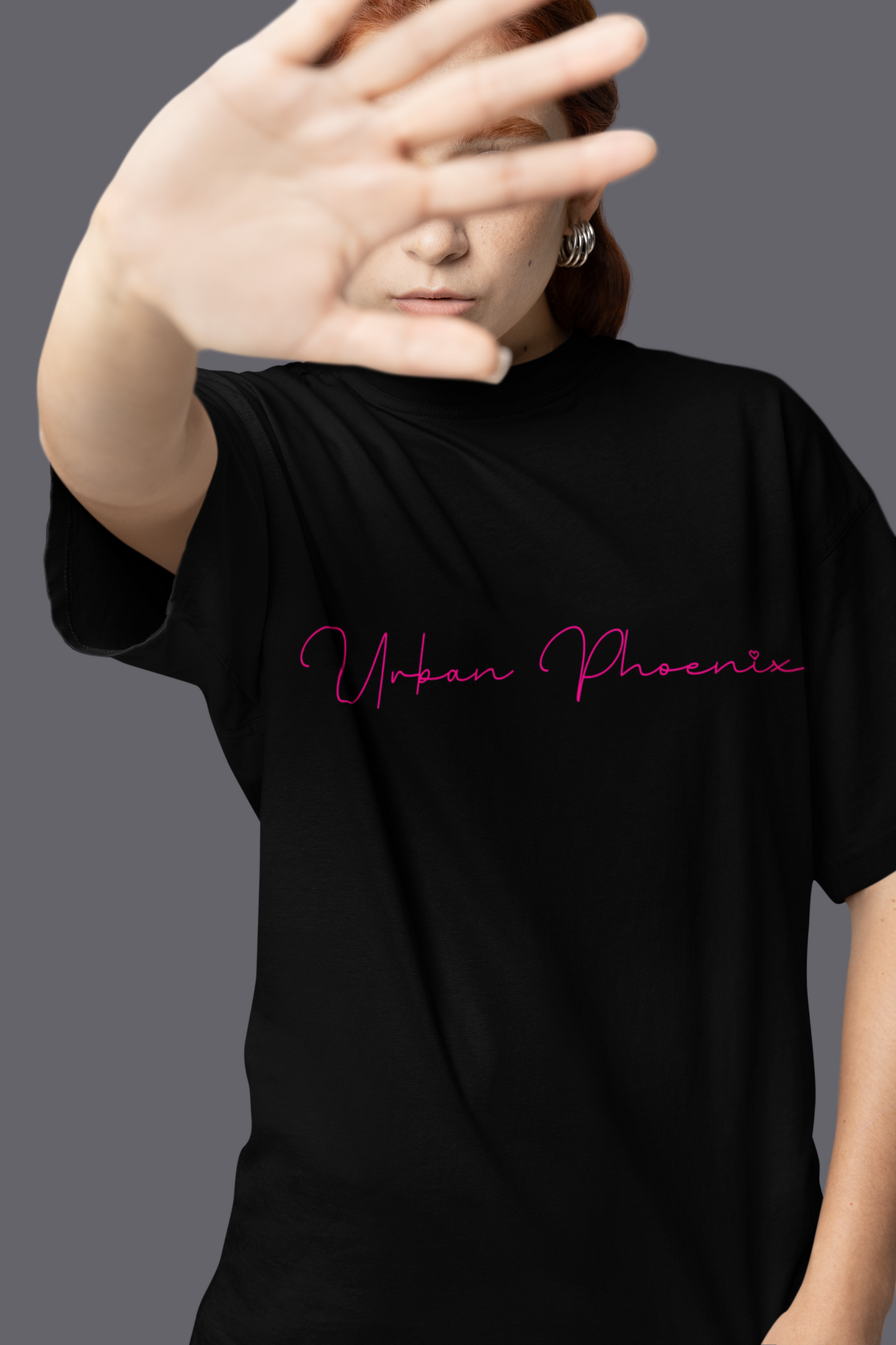 Billion Oversized Tee Black/Pink