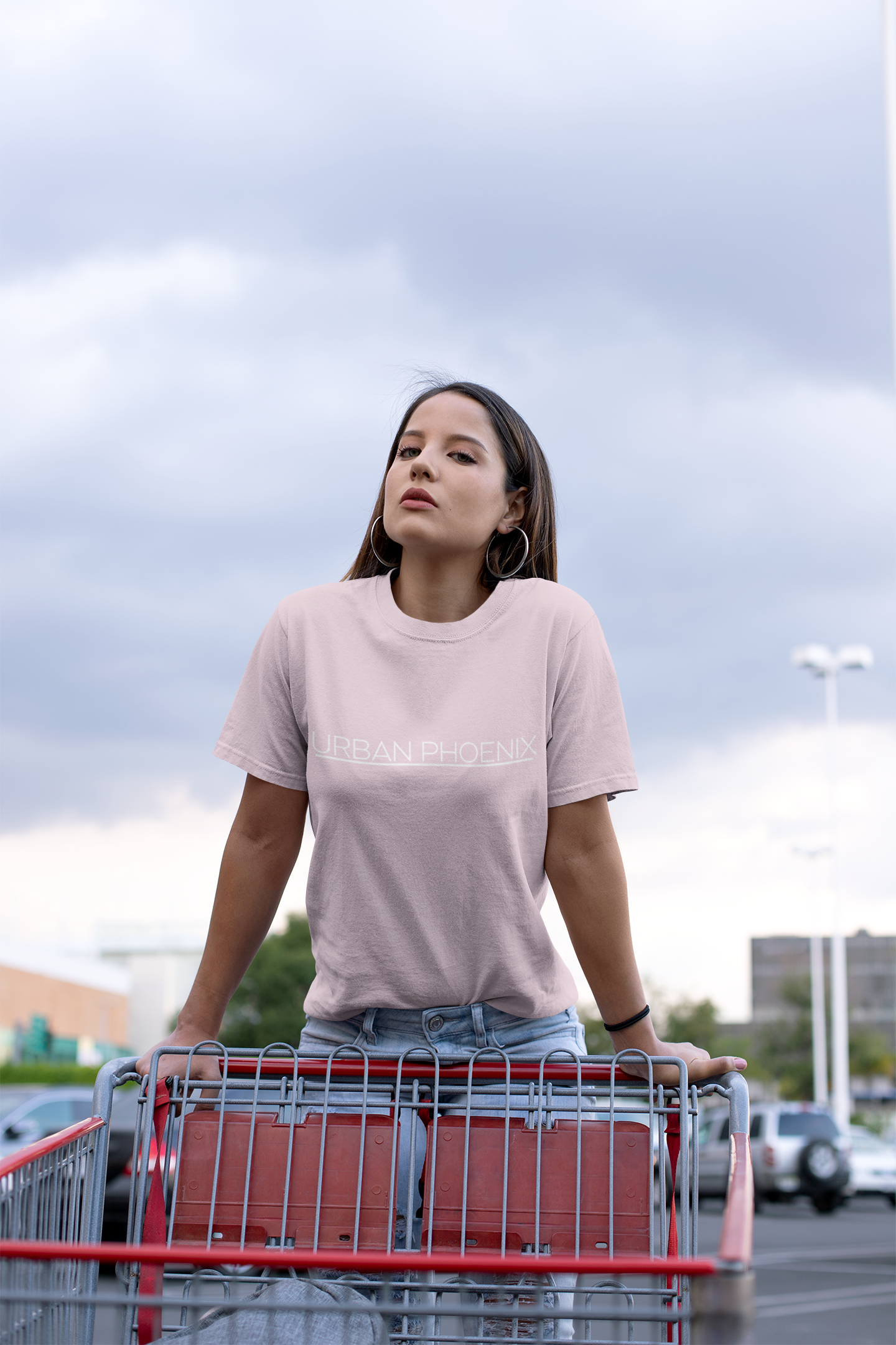 Urban Oversized Tee Rose