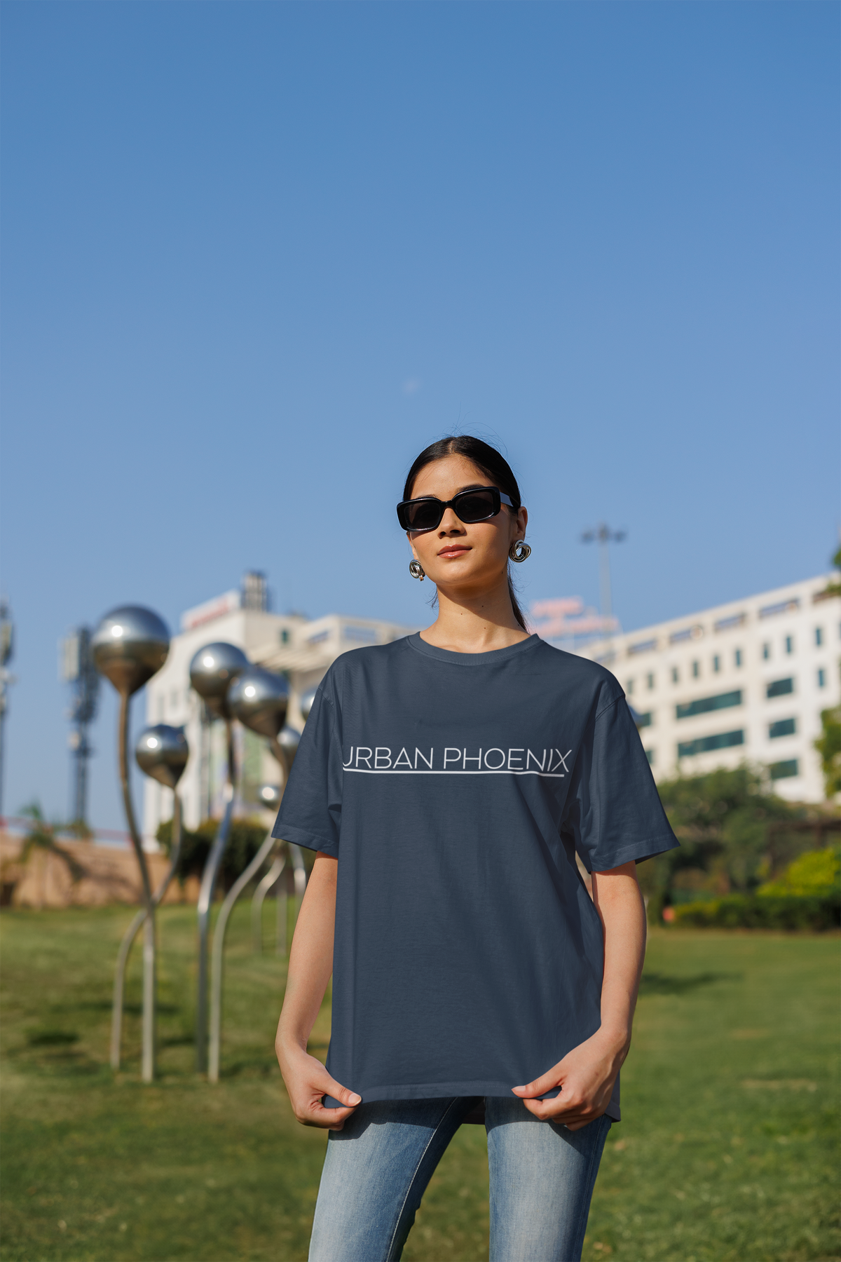 Urban Oversized Tee Denim