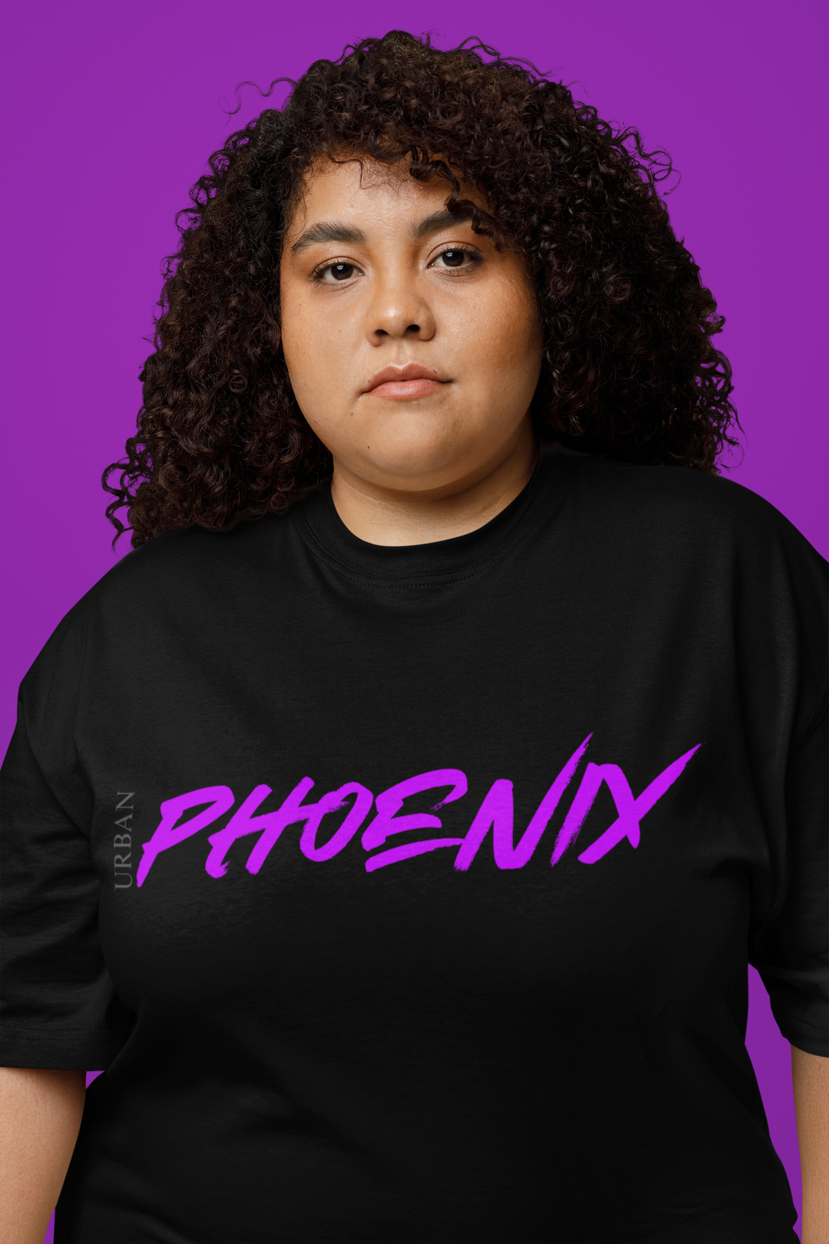 Hyper Oversized Tee Black/Purple