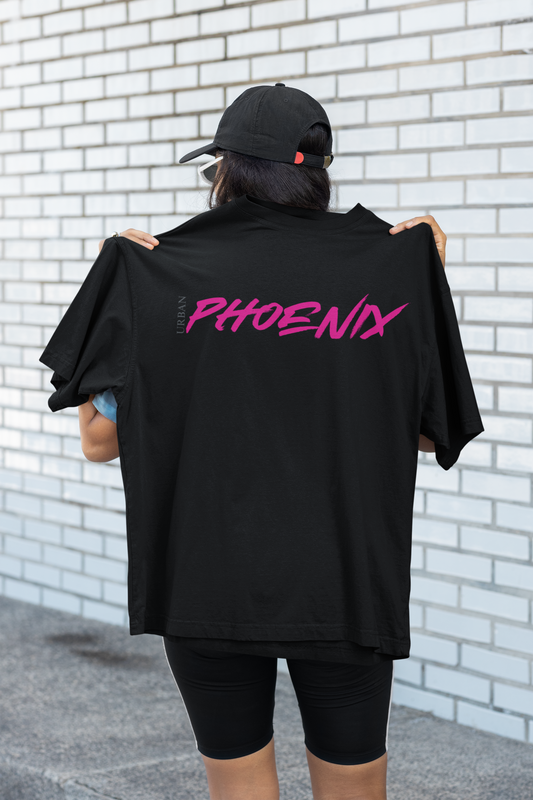 Hyper Oversized Tee Black/Pink