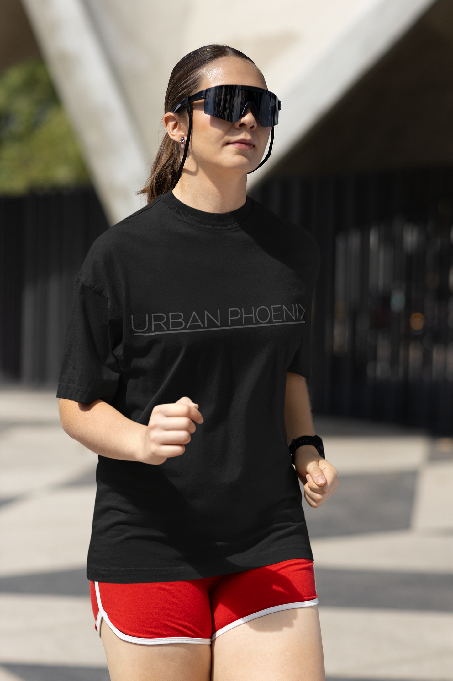 Urban Oversized Tee Black/Grey