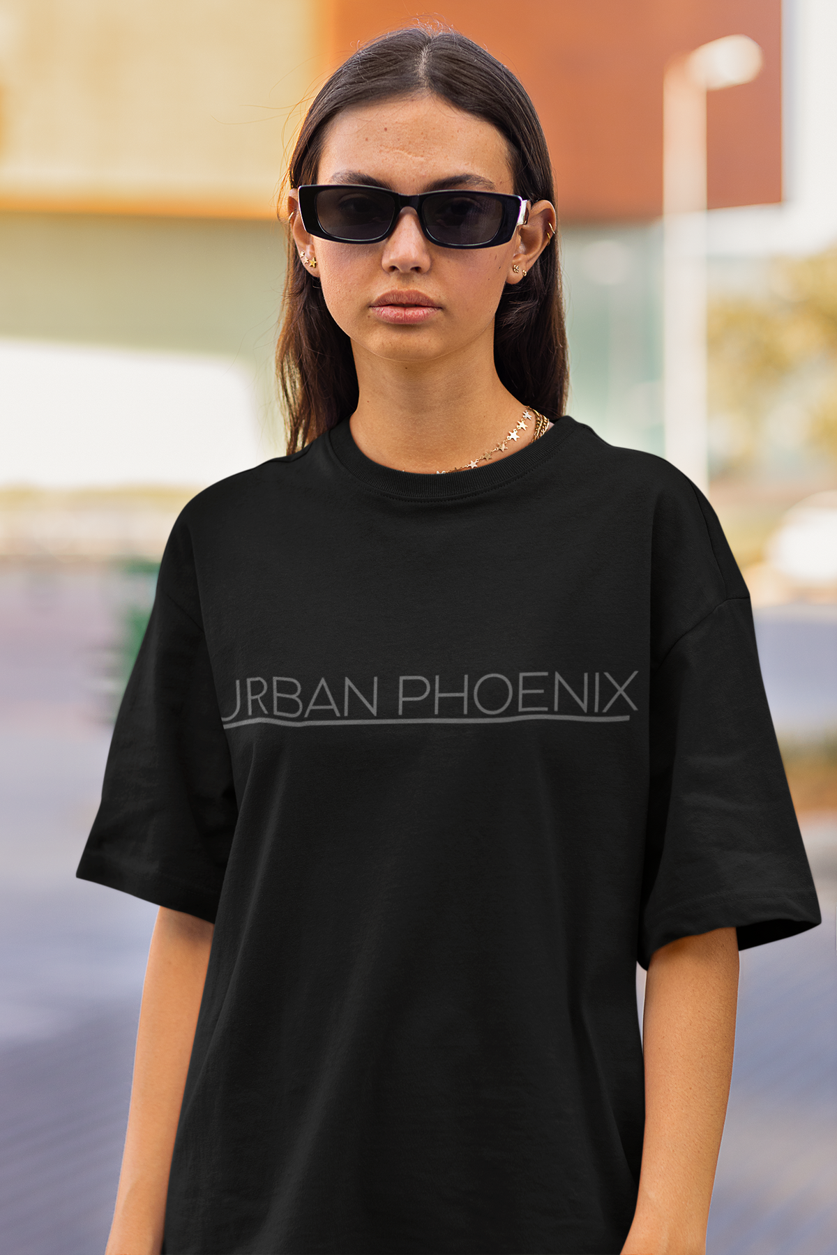 Urban Oversized Tee Black/Grey