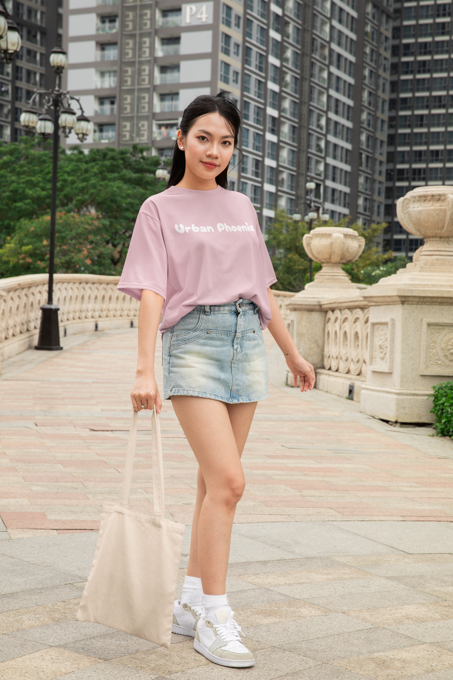 Cherry Oversized Tee Rose
