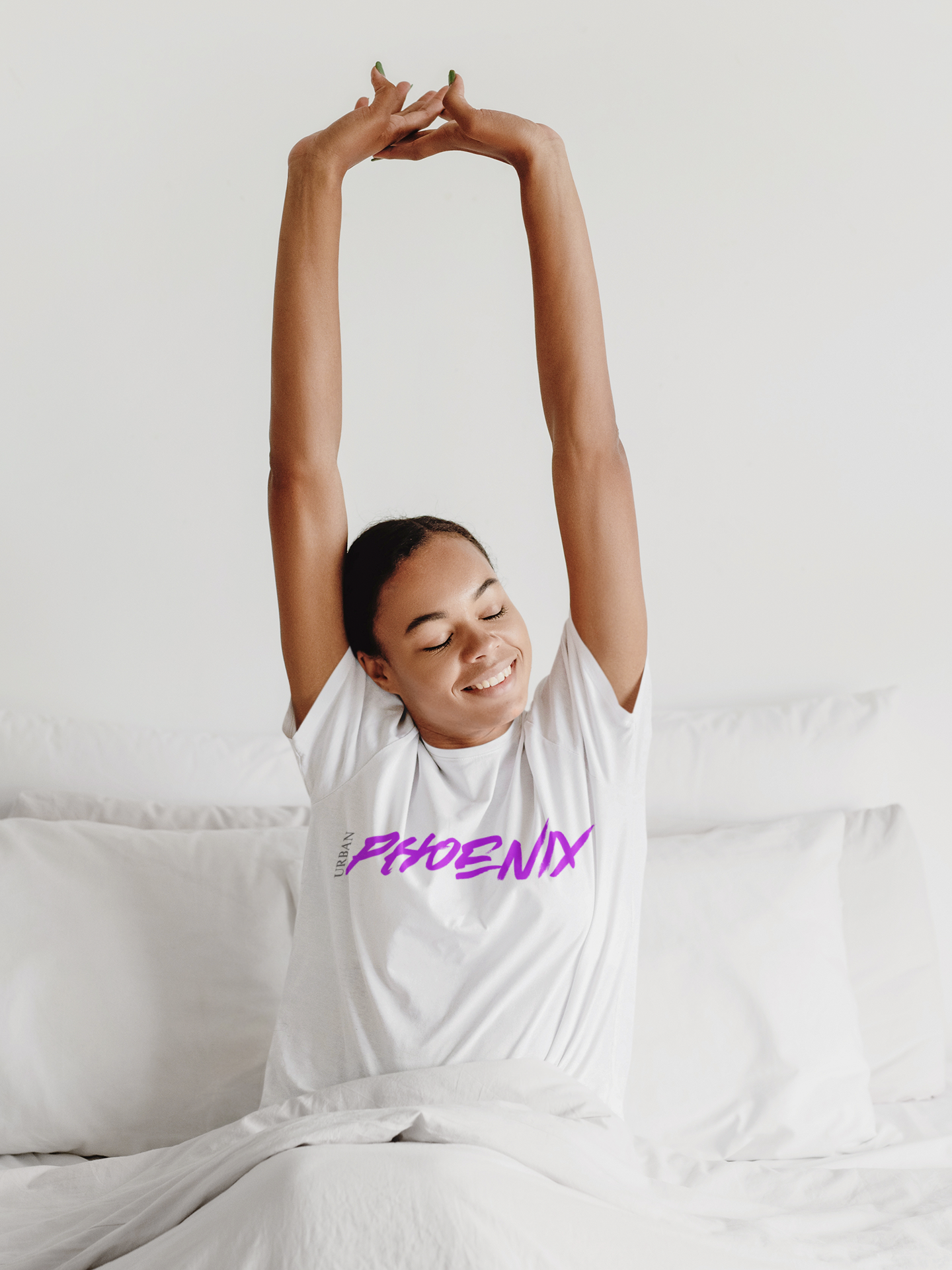 Hyper Oversized Tee White/Purple