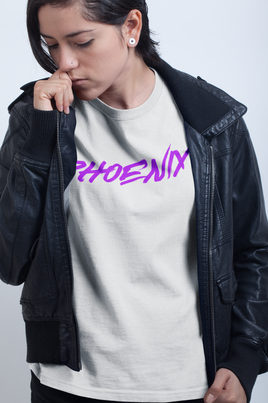 Hyper Oversized Tee White/Purple