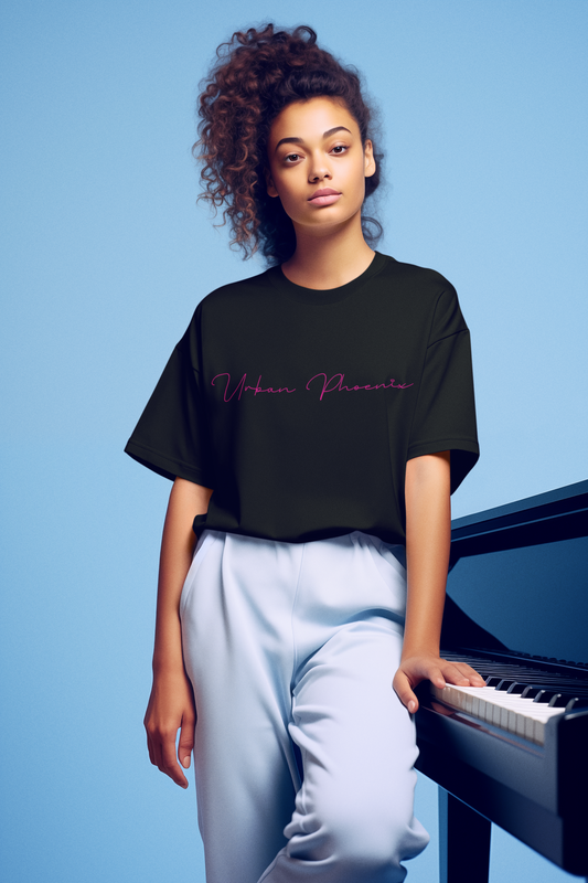 Billion Oversized Tee Black/Pink