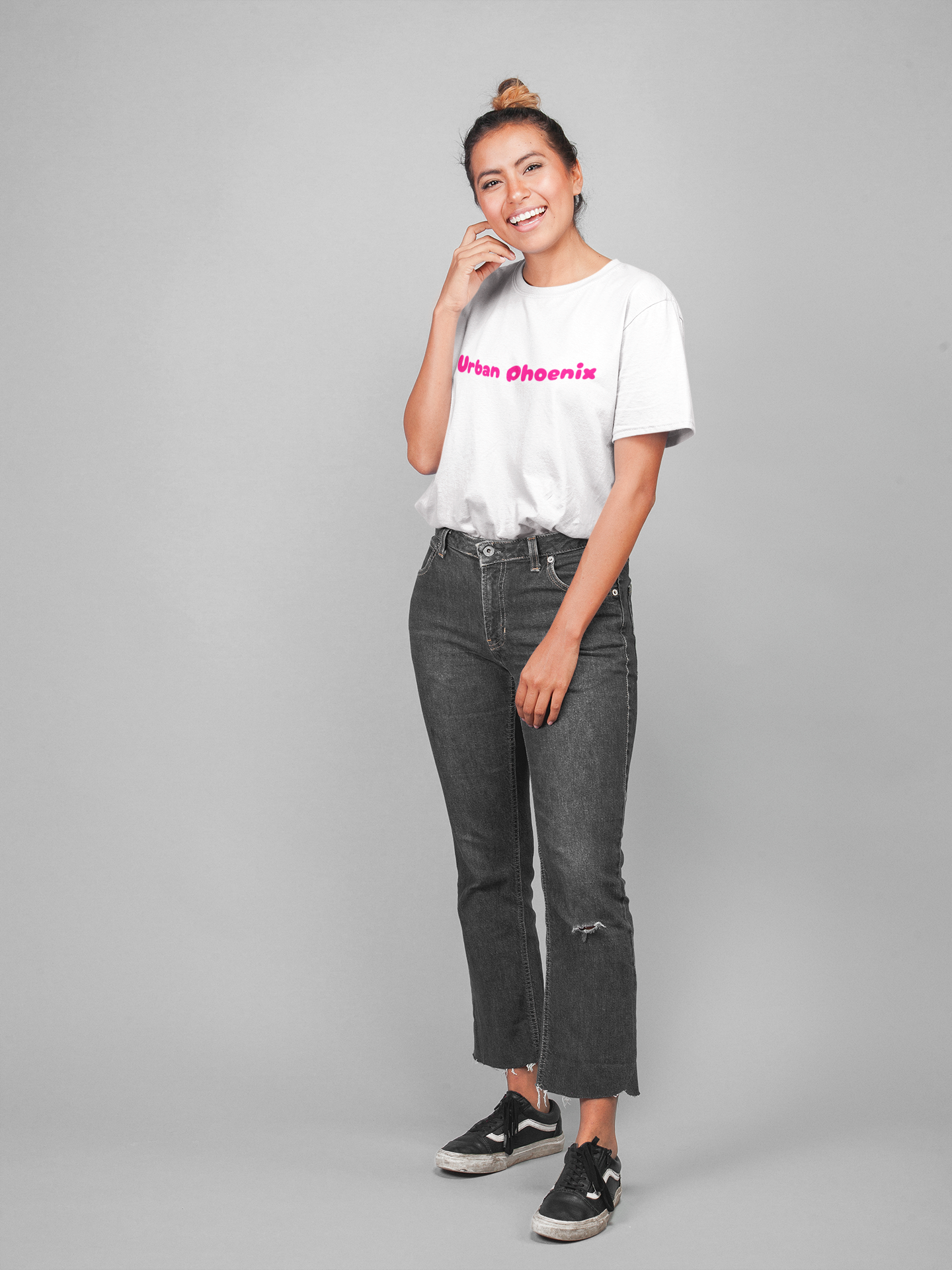 Cherry Oversized Tee White/Pink